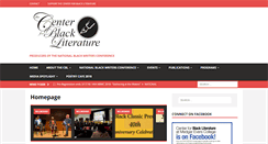 Desktop Screenshot of centerforblackliterature.org