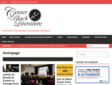 Tablet Screenshot of centerforblackliterature.org
